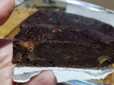 Brownie base de banana y manzana