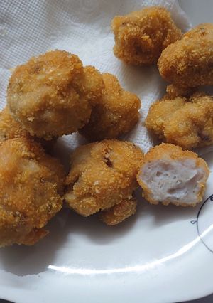 Hình của món Mực viên chiên.