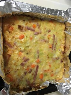 Una foto de Pastel de puerro