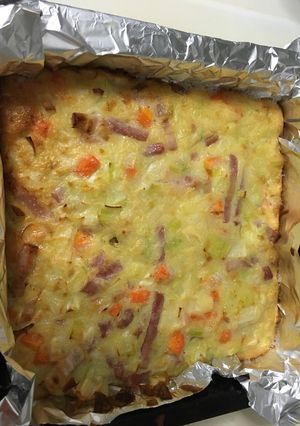 Una foto de Pastel de puerro
