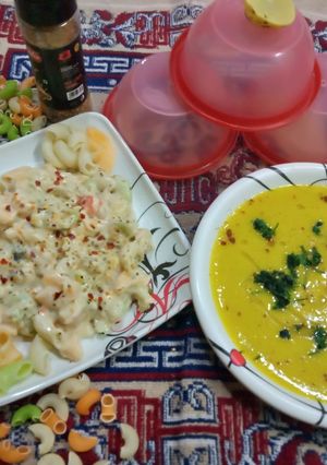 ચેવતી દાળ અને વ્હાઈટ સોસ ઈટાલિયન પાસ્તા(Chevti Dal And White Italian Souse Recipe In Gujarati) રેસીપી મુખ્ય ફોટો