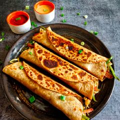 A picture of Vegetable Wraps.