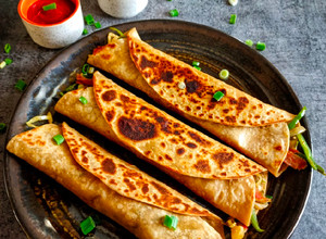 A picture of Vegetable Wraps.