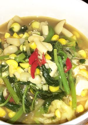 Foto resep Sup jamur kuah aneka