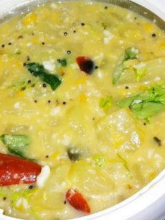 சௌசௌ கூட்டு (Chow chow koottu recipe in tamil) செய்முறை முக்கிய புகைப்படம்