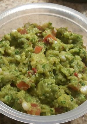 A picture of Chipotle & Roasted Corn Avocado Dip.