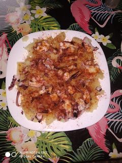 Una foto de Pulpo a la gallega