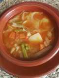 Sopa de verduras con patatas