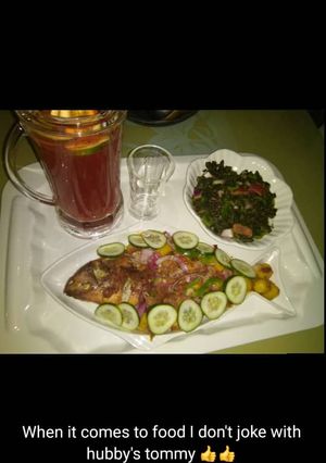 A picture of Grilled fish.