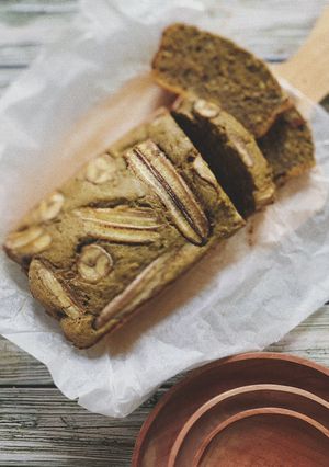 Foto resep Moist Matcha Banana Cake #NoMixer cake pisang