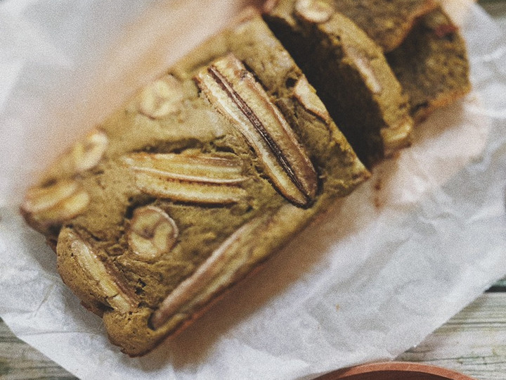 Resep Moist Matcha Banana Cake #NoMixer cake pisang Anti Gagal