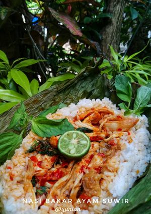 Foto resep Nasi bakar ayam suwir kemangi