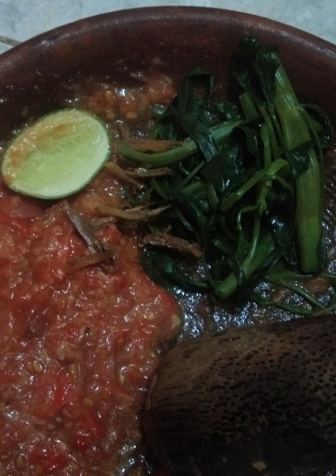 Foto resep Sambel plecing kangkung jeruk nipis