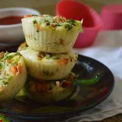 A picture of Layered Idli Muffins.