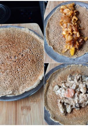 A picture of Buckwheat Crêpes (Galettes) with Buttermilk.