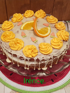 Narancsos répatorta. 🍊🥕🎂🥕🍊 recept fotója