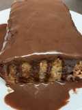 Bolu Pisang Kacang Arab Saus Coklat