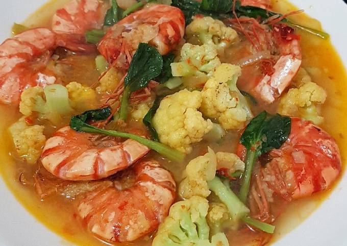 Resep Udang bumbu seblak Anti Gagal