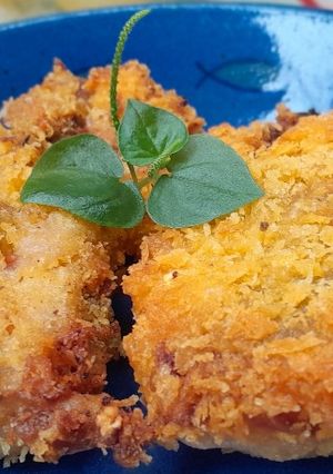 Hình của món Cua lột chiên xù.