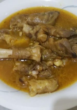 A picture of Mutton paya.