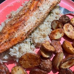 A picture of Grilled rainbow trout.