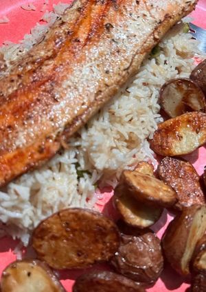 A picture of Grilled rainbow trout.