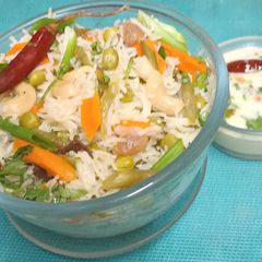 A picture of A Medley Of Independence Day Colours --- Tri- Colour Pilaf.