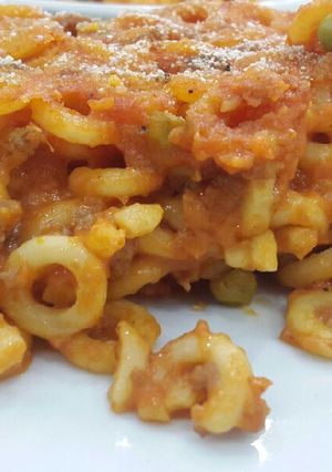 Foto di #Anelletti di #pasta al forno #specialità #palermitana