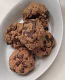 Dark chocolate flaxseed cookies 🍪 🍪