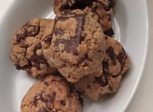 Foto resep Dark chocolate flaxseed cookies 🍪 🍪