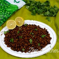 A picture of Oven Roasted Masala Green Peas.