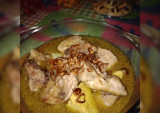 Opor ayam tanpa santan