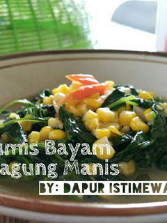 Foto resep Tumis Bayam Jagung Manis