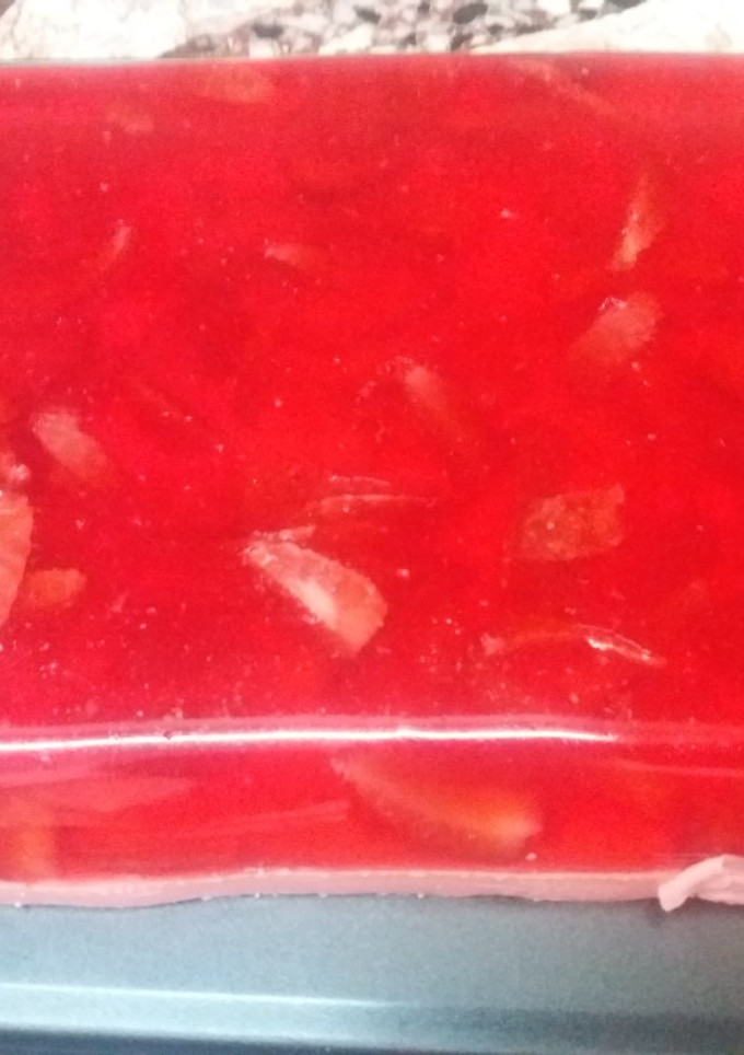 Una foto de Postre de gelatina light