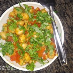 A picture of Instant chana masala chaat.
