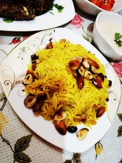 صورة لوصفة ارز بسمتي بالمكسرات