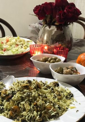 عکسی از دستور پلو میگو
