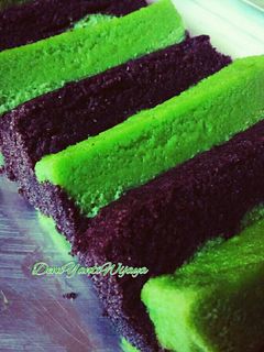 Foto resep Lapis Ketan Hitam Pandan Kukus (No Emulsifier)