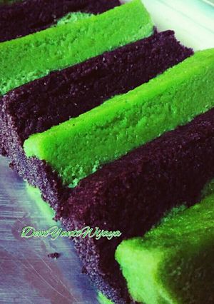 Foto resep Lapis Ketan Hitam Pandan Kukus (No Emulsifier)