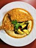 Oven Fried Fish and Grits