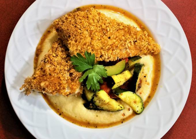 Simple Way to Prepare Award-winning Oven Fried Fish and Grits