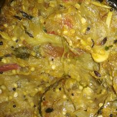 A picture of Baingan bharta.