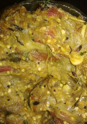 A picture of Baingan bharta.