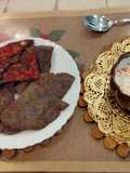 Finger millet/Ragi flour paratha stuffed with beetroot,paneer and potato