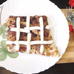 A picture of Bread stuffed omelette.