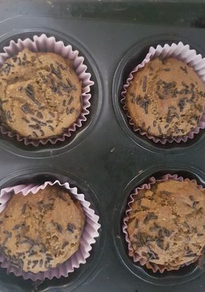 Φωτογραφία της συνταγής Cupcakes τούμπανο χωρίς αυγά και ζάχαρη