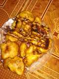 Gegodoh ngujel (pisang goreng remes)