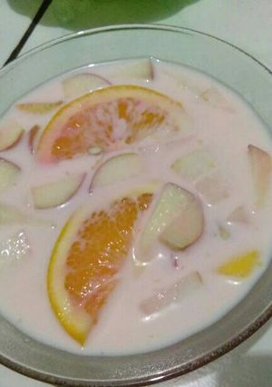 Foto resep Es Buah Susu
