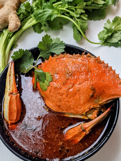 A picture of Crab curry.