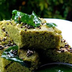 Sprouted Moong Dhokla A picture of Sprouted Moong Dhokla.